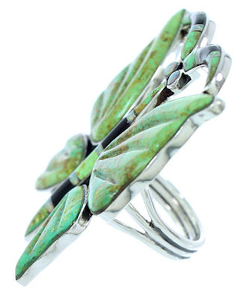 Multicolor Silver Butterfly Large Statement Ring Size 7-3/4 YS72608